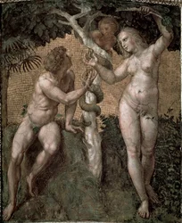 Adam und Eva, aus der Stanza della Segnatura, ca. 1508-11